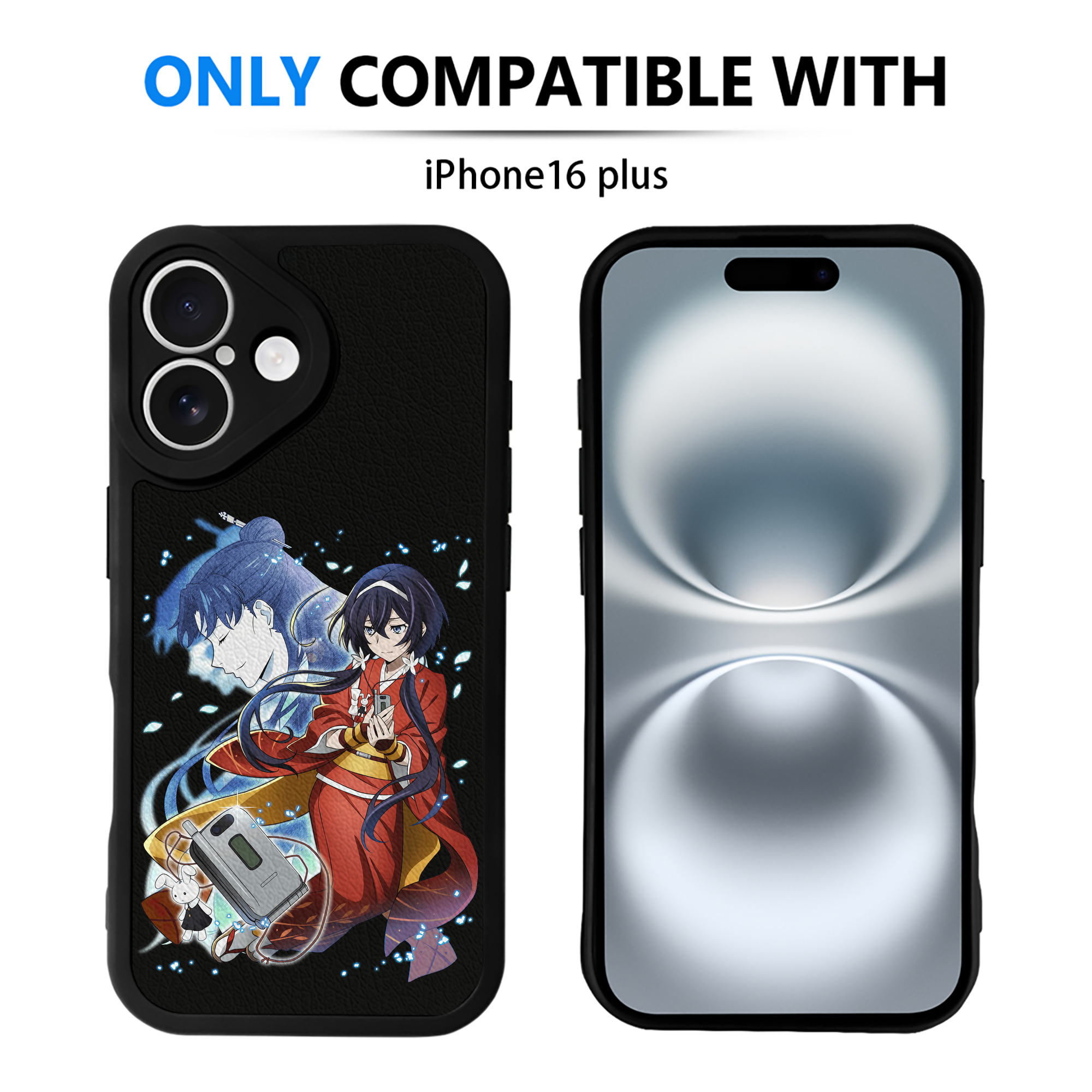 （画像用） 文豪ストレイドッグス Bungo Stray Dogs 【iPhone 16シリーズ対応】シリコンスマホケース（レザー調） 材質：シリコン